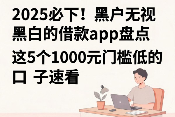 2025必下！黑户无视黑白的借款app盘点，这5个1000元门槛低的口子速看