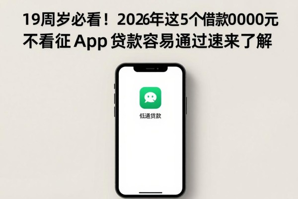 19周岁必看！2026年这5个借款5000元不看征信的app，贷款容易通过速来了解