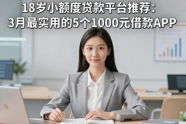 18岁小额度贷款平台推荐:3月最实用的5个1000元借款APP