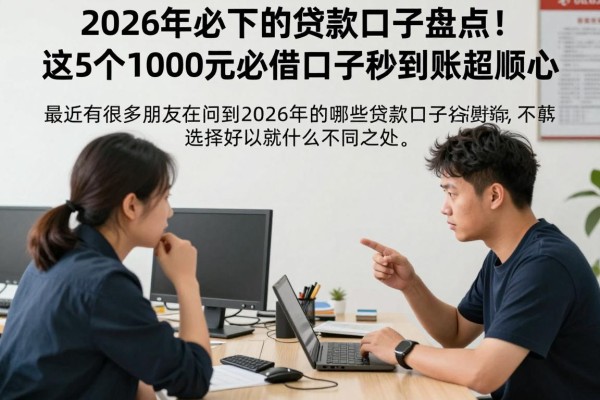 2026年必下的贷款口子盘点!这5个1000元必借口子秒到账超顺心