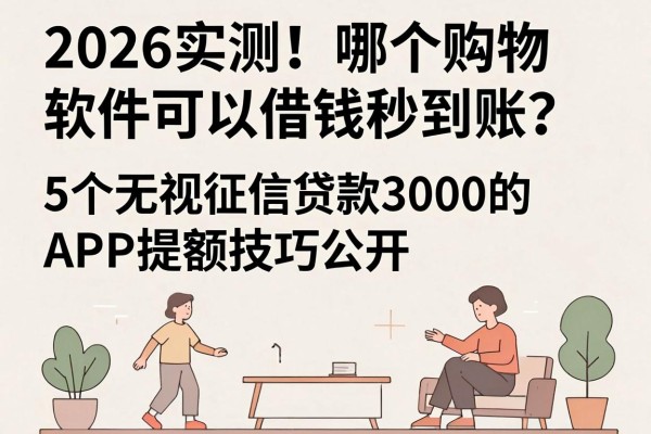 2026实测!哪个购物软件可以借钱秒到账?这5个无视征信贷款3000的APP提额技巧公开