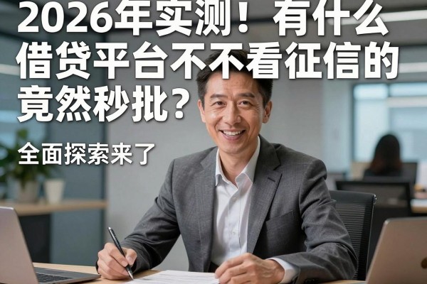 2026年实测!有什么借贷平台不看征信的竟然秒批?全面探索来了