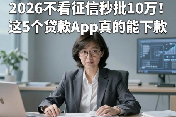 2026不看征信秒批10万！这5个贷款APP真的能下款