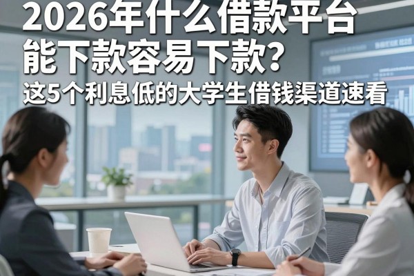 2026年什么借款平台能下款容易下款?这5个利息低的大学生借钱渠道速看!