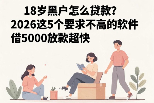 18岁黑户怎么贷款?2026这5个要求不高的软件,借5000放款超快