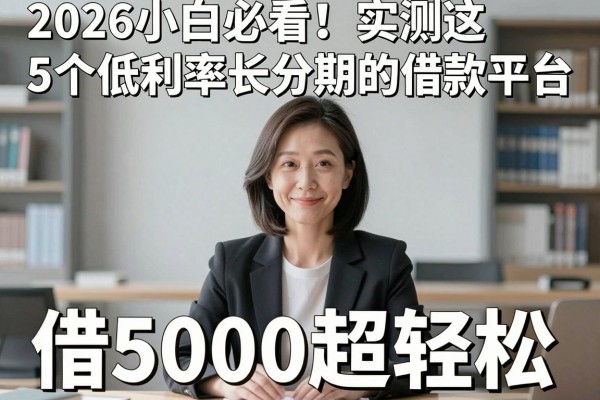 2026小白必看!实测这5个低利率长分期的借款平台,借5000超轻松