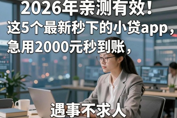 2026年亲测有效！这5个最新秒下的小贷app，急用2000元秒到账，遇事不求人