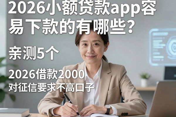 2026小额贷款app容易下款的有哪些？亲测5个2026借款2000对征信要求不高口子