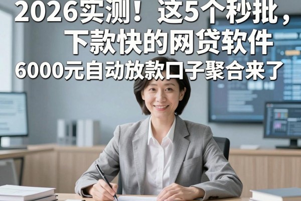 2026实测！这5个秒批下款快的网贷软件，6000元自动放款口子聚合来了