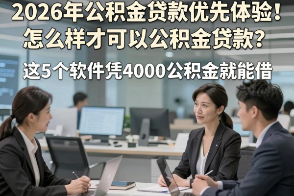 2026年公积金贷款优先体验!怎么样才可以公积金贷款?这5个软件凭4000公积金就能借