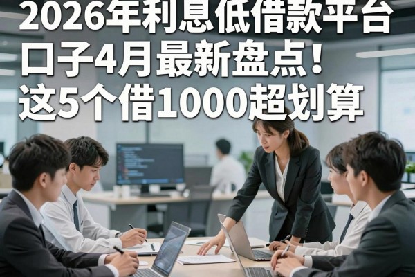2026年利息低借款平台口子4月最新盘点！这5个借1000超划算