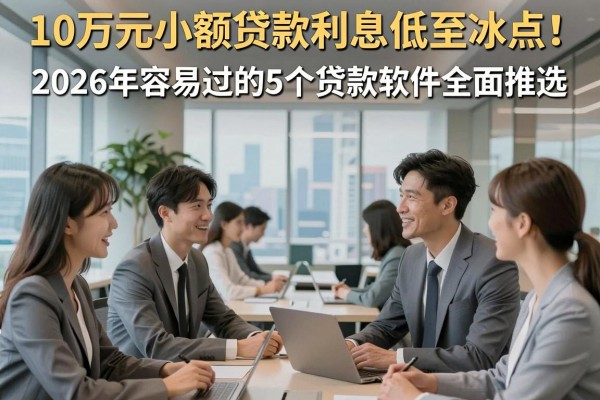 10万元小额贷款利息低至冰点!2026年容易过的5个贷款软件全面推选