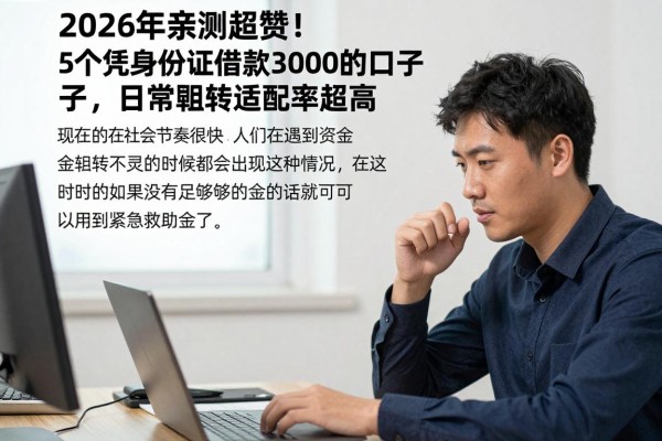 2026年亲测超赞!5个凭身份证借款3000的口子,日常周转适配率超高