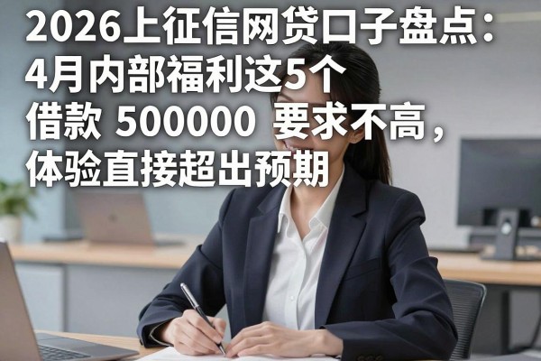 2026上征信网贷口子盘点：4月内部福利这5个借款50000要求不高，体验直接超出预期