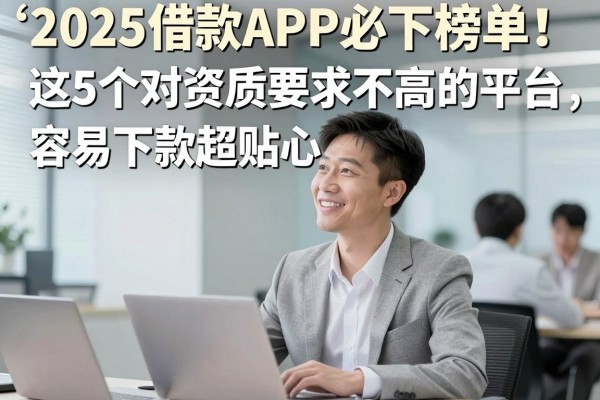 2025借款APP必下榜单!这5个对资质要求不高的平台,容易下款超贴心