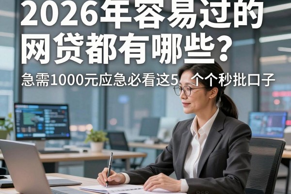 2026年容易过的网贷都有哪些?急需1000元应急必看这5个秒批口子!