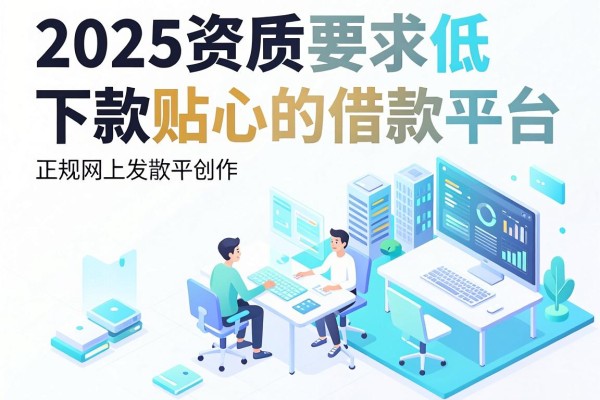 2025资质要求低、下款贴心的五款正规网上借款平台盘点