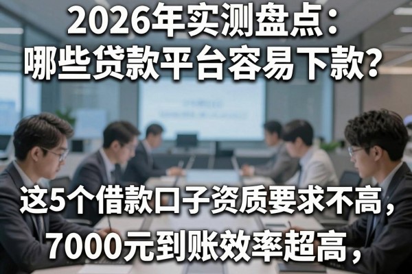 2026年实测盘点:哪些贷款平台容易下款?这5个借款口子资质要求不高、7000元到账效率超高!