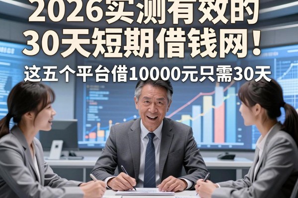 2026实测有效的30天短期借钱网！这五个平台借10000元只需30天
