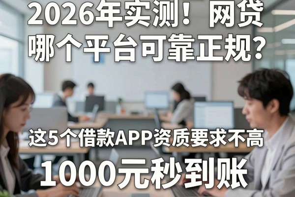 2026年实测!网贷哪个平台可靠正规?这5个借款APP资质要求不高,1000元秒到账!