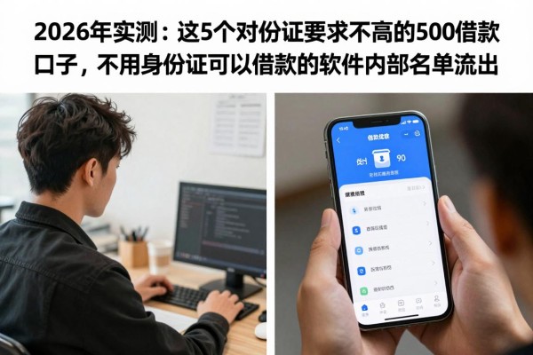 2026年实测:这5个对身份证要求不高的500借款口子,不用身份证可以借款的软件内部名单流出