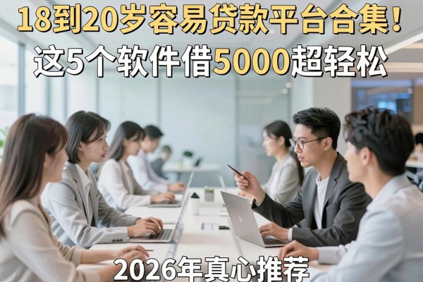 18到20岁容易贷款平台合集！这5个软件借5000超轻松，2026年真心推荐