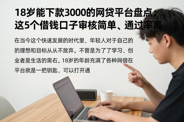 18岁能下款3000的网贷平台盘点：这5个借钱口子审核简单、通过率高
