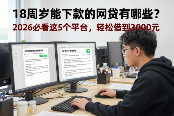 18周岁能下款的网贷有哪些？2026必看这5个平台，轻松借到3000元