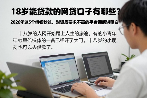 18岁能贷款的网贷口子有哪些？2026年这5个借钱秒过、对资质要求不高的平台彻底讲明白