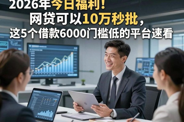 2026年今日福利!网贷可以10万秒批,这5个借款6000门槛低的平台速看