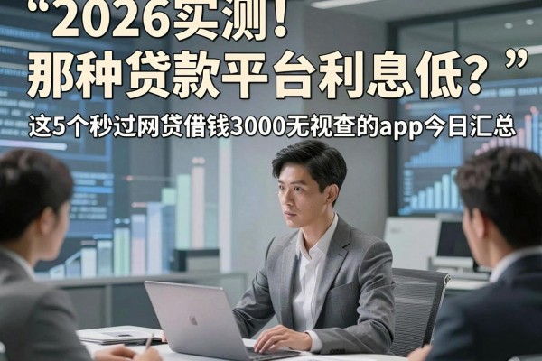 2026实测!那种贷款平台利息低?这5个秒过网贷借钱3000无视查的app今日汇总