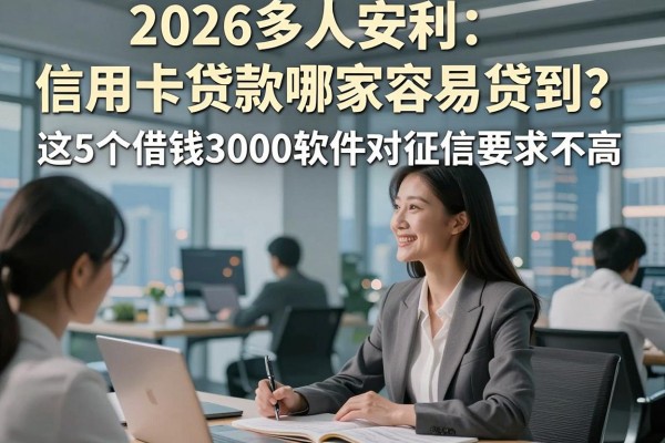 2026多人安利:信用卡贷款哪家容易贷到?这5个借钱3000软件对征信要求不高