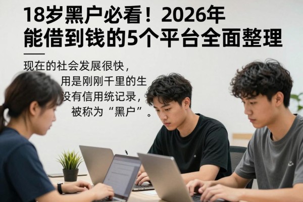 18岁黑户必看！2026年能借到钱的5个平台全面整理