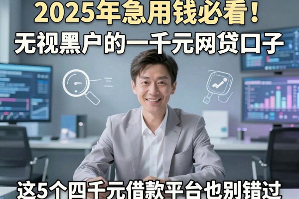 2025年急用钱必看！无视黑户的一千元网贷口子，这5个四千元借款平台也别错过