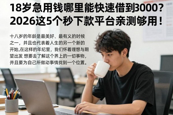 18岁急用钱哪里能快速借到3000?2026这5个秒下款平台亲测够用!