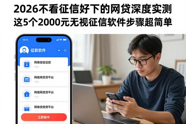 2026不看征信好下的网贷深度实测，这5个2000元无视征信的借款软件步骤超简单