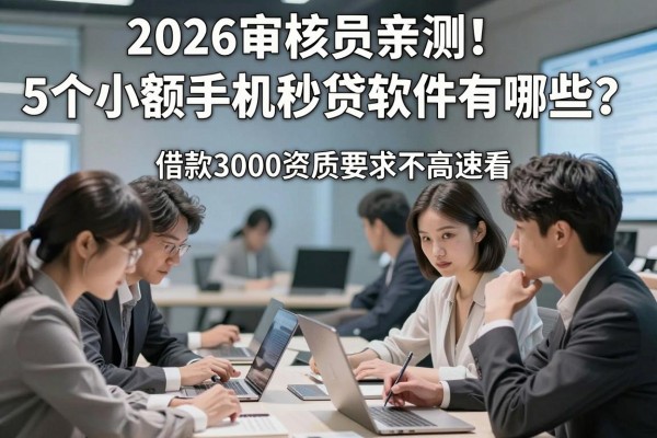 2026审核员亲测！5个小额手机秒贷软件有哪些？借款3000资质要求不高速看