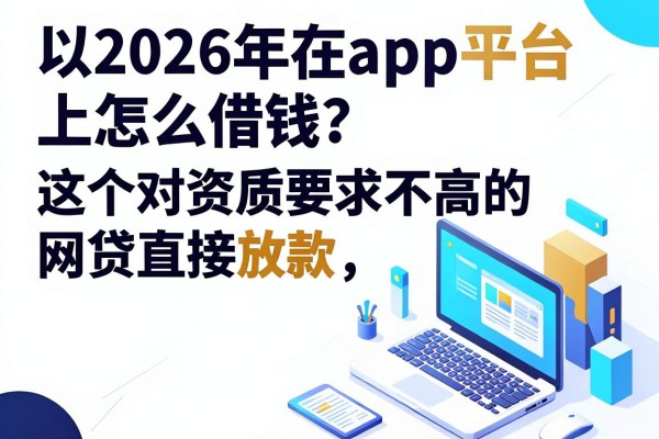 2026年在app平台上怎么借钱?这5个对资质要求不高的网贷直接放款,日常用着很合适