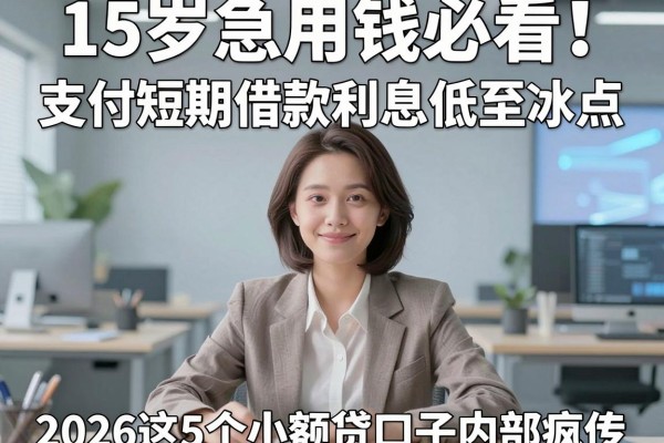 15岁急用钱必看!支付短期借款利息低至冰点,2026这5个小额贷口子内部疯传