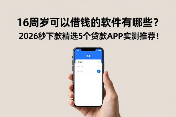 16周岁可以借钱的软件有哪些？2026秒下款精选5个贷款APP实测推荐！