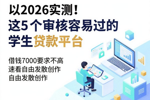 2026实测！这5个审核容易过的学生贷款平台，借钱7000要求不高速看