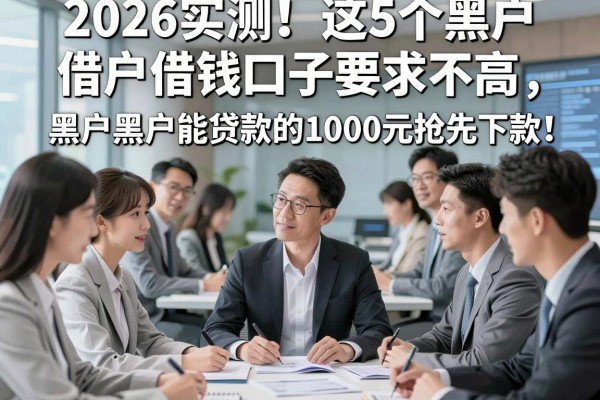 2026实测!这5个黑户借钱口子要求不高,黑户黑户能贷款的小贷1000元抢先下款