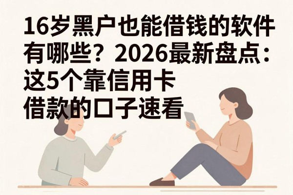16岁黑户也能借钱的软件有哪些?2026最新盘点:这5个靠信用卡借款的口子速看