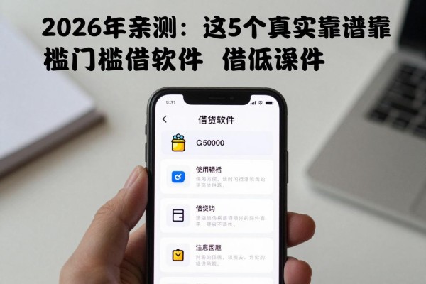 2026年亲测:这5个真实靠谱门槛低借钱软件,借5000操作无难度