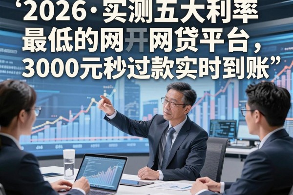 2026实测五大利率最低的网贷平台,3000元秒过款实时到账