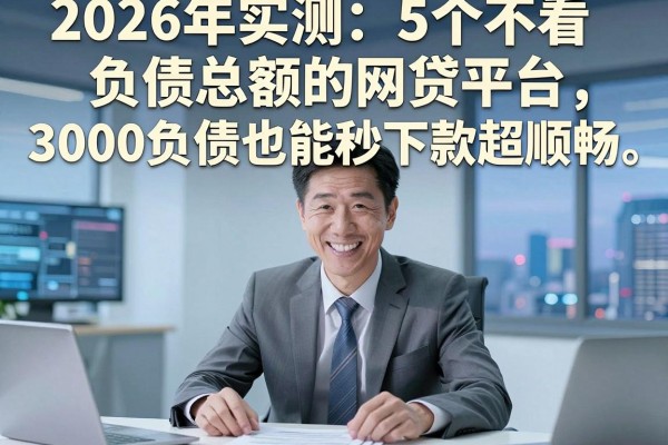 2026年实测:5个不看负债总额的网贷平台,3000负债也能秒下款超顺畅!