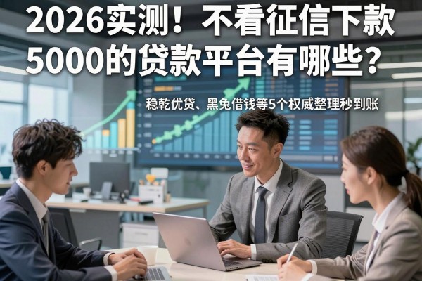 2026实测!不看征信下款5000的贷款平台有哪些?稳乾优贷、黑兔借钱等5个权威整理秒到账