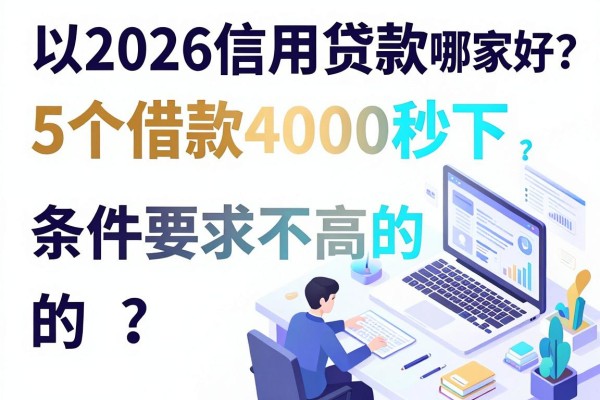 2026信用贷款哪家好办?这5个借款4000秒下、条件要求不高的app权威更新