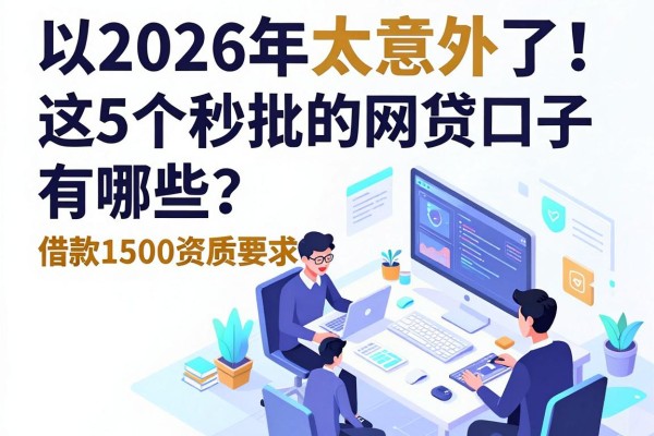 2026年太意外了!这5个秒批的网贷口子有哪些?借款1500资质要求真不高