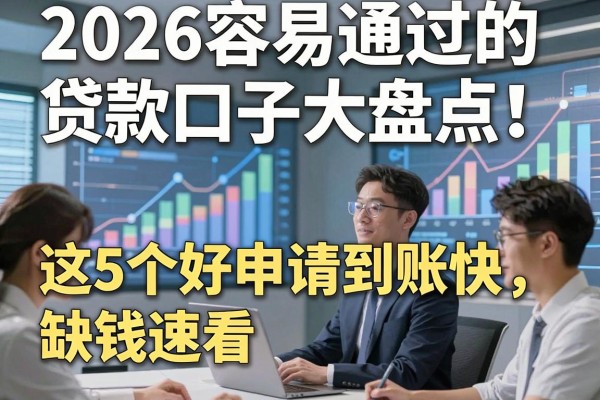 2026容易通过的贷款口子大盘点!这5个好申请到账快,缺钱速看